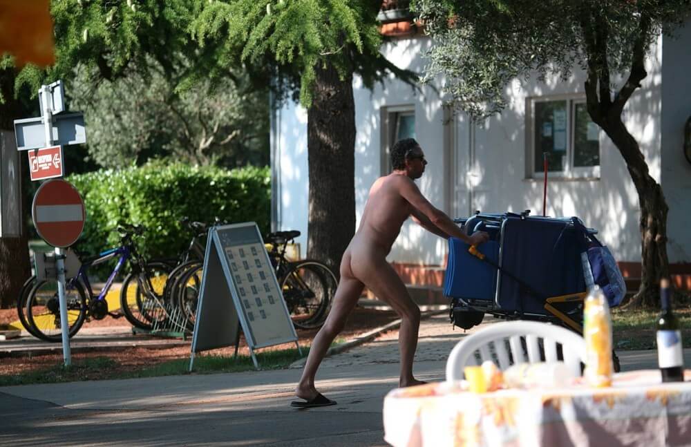 Park Side Street Pass-Bys photos - At the heart of nudism lies the idea of equality and respect for oneself and others