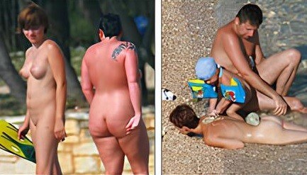 Photos from the world of naturism - Melting under the scorching sun, I sunbathe naked