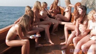 Candid HD: Nudist Boat Cruise Full HD video - Interaction with nature through naturism and nudism
