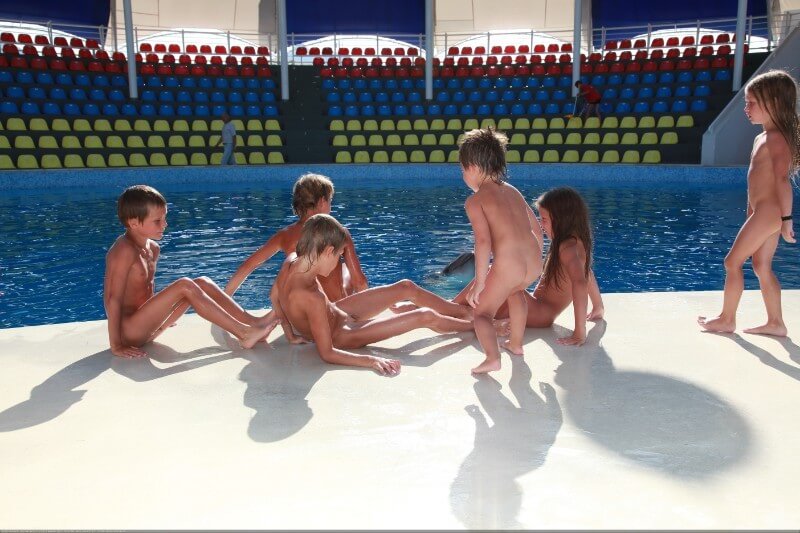 Swimming dolphins photo gallery - Nudism helps strengthen friendships
