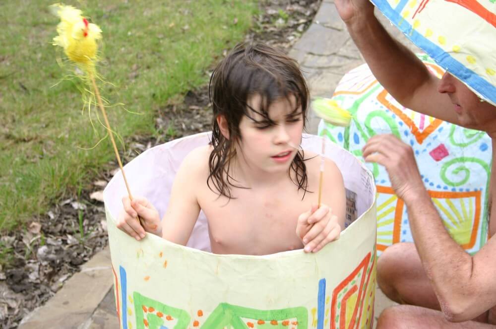 Easter 2X Eggs Outdoors photos - The practice of naturism promotes inner harmony and peace