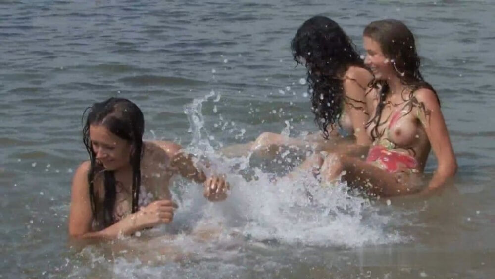 Body Art At Nudist Beach - Nature fills the naked body with energy and inspiration