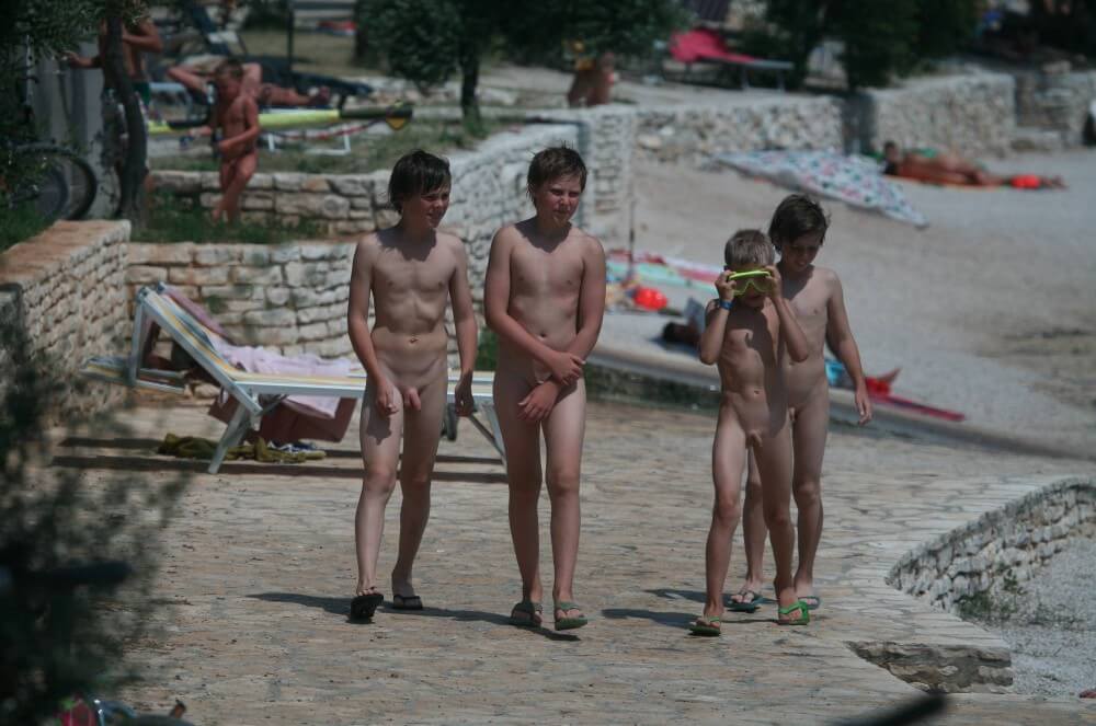 Shore walking nude - Nudists strive for inner harmony and peace of mind