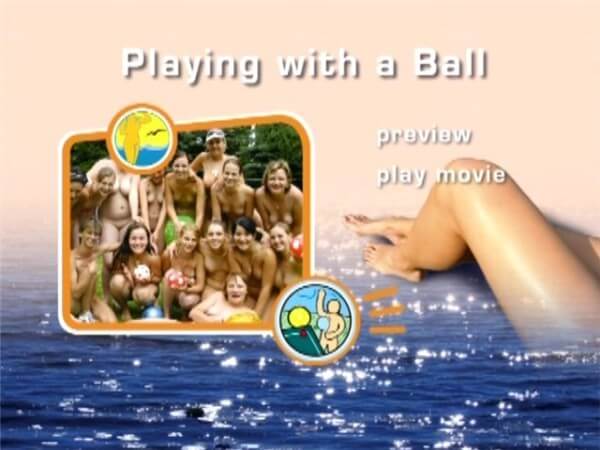 Naturist Freedom: Playing with a ball - Nudity is perceived as a natural way of life