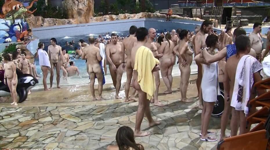 Aquatic park reunion video - Rejecting Swimsuits